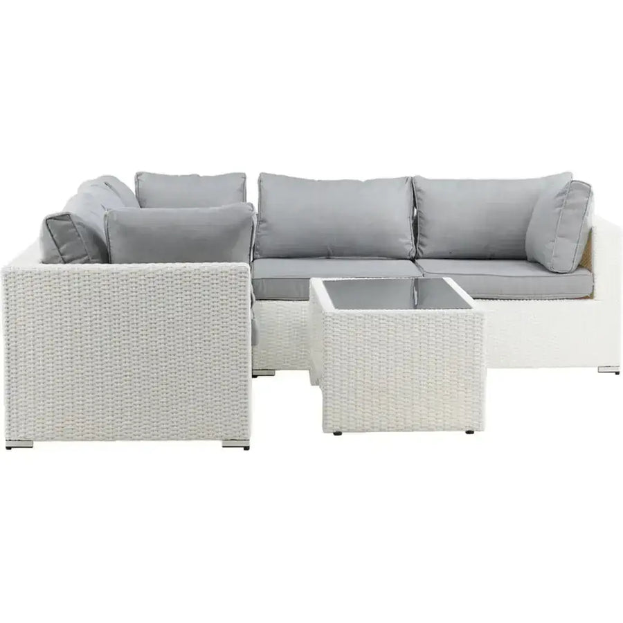 Amazon Loungehavesæt med 5 pers. loungehjørnesofa og loungebord