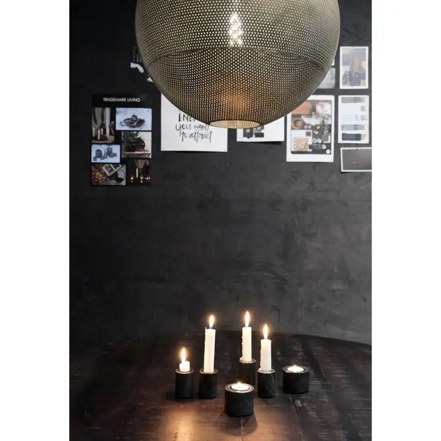 Cole Fyrfadsstage 5 stk. Marmor 5 x 6,5 x 6,5 cm 2