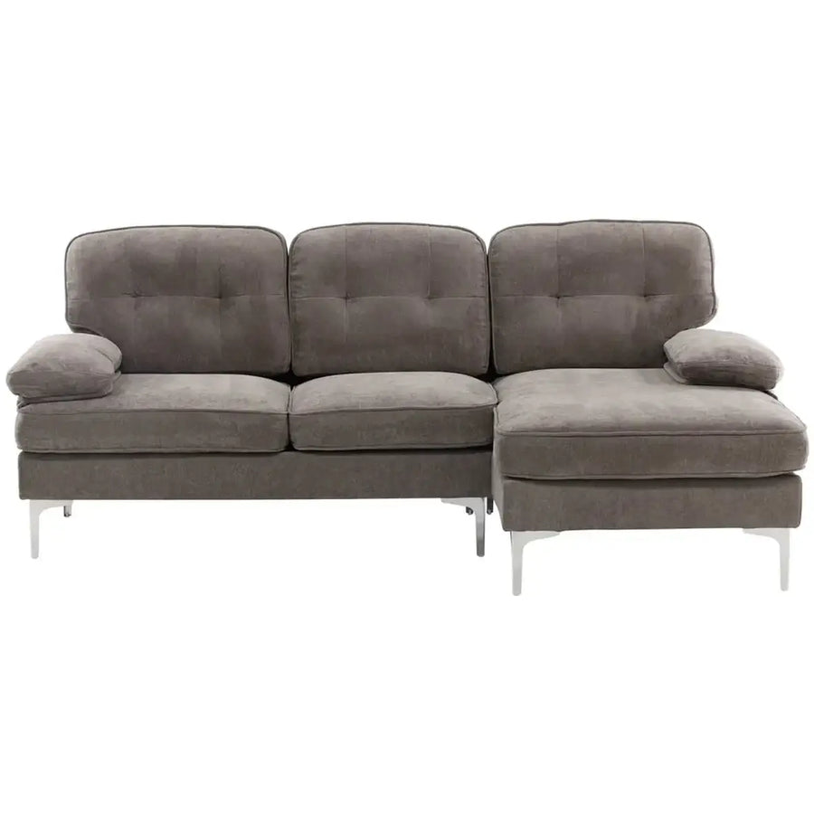 Remis højrevendt hjørnesofa med pufafslutning