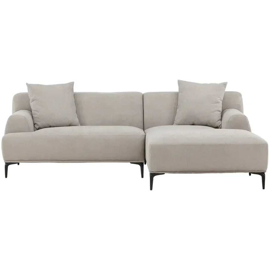 Viskan højrevendt hjørnesofa med pufafslutning