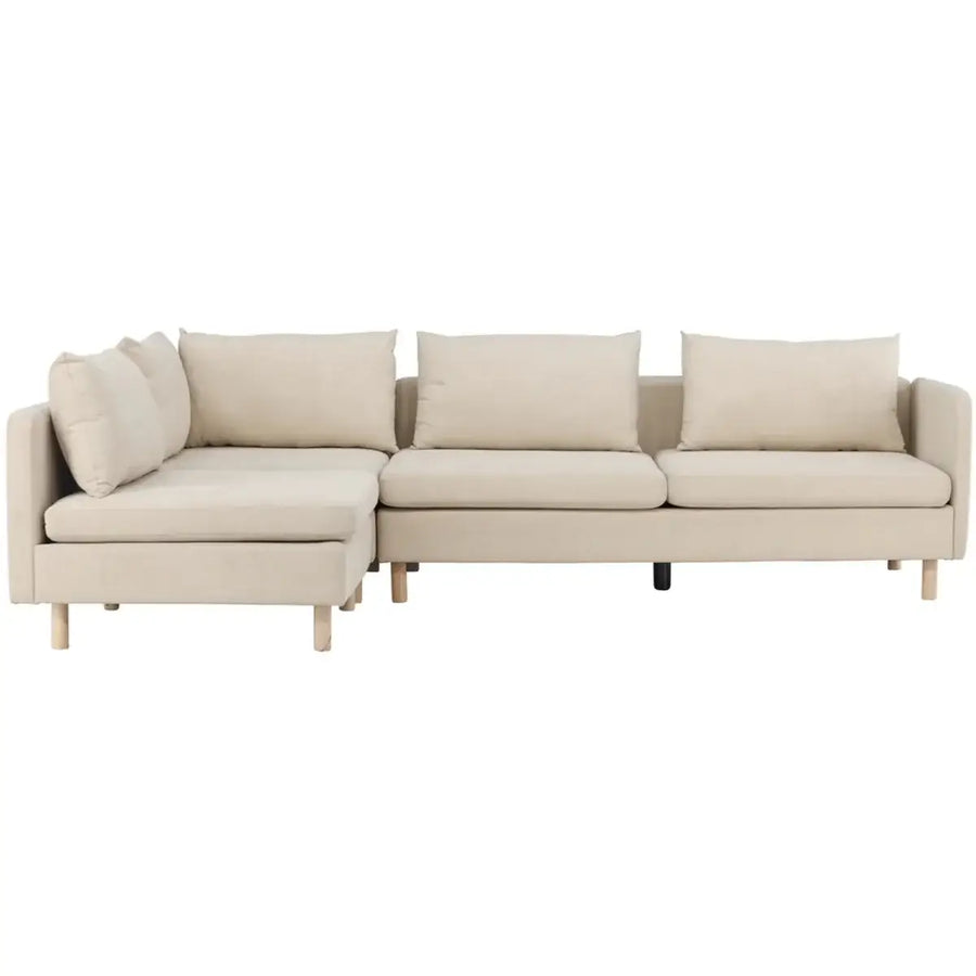 Zero venstrevendt hjørnesofa med pufafslutning