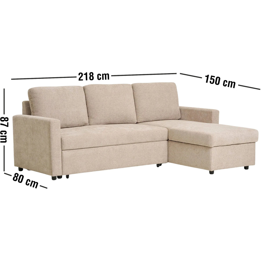 Belfast sovesofa med chaiselong 12