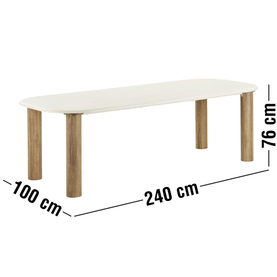 Fondi Spisebord 240 x 100 x 76 cm 9