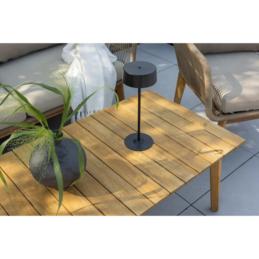 Chania Loungehavesæt med loungesofa, 2 stk. hvilestol og loungebord 15