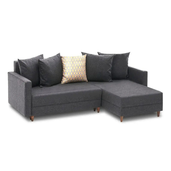 AMIRA Hjørnesofa/Sovesofa Antracit - Komfort & Stil