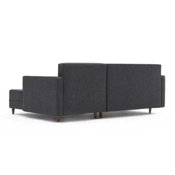 AMIRA Hjørnesofa/Sovesofa Antracit - Komfort & Stil