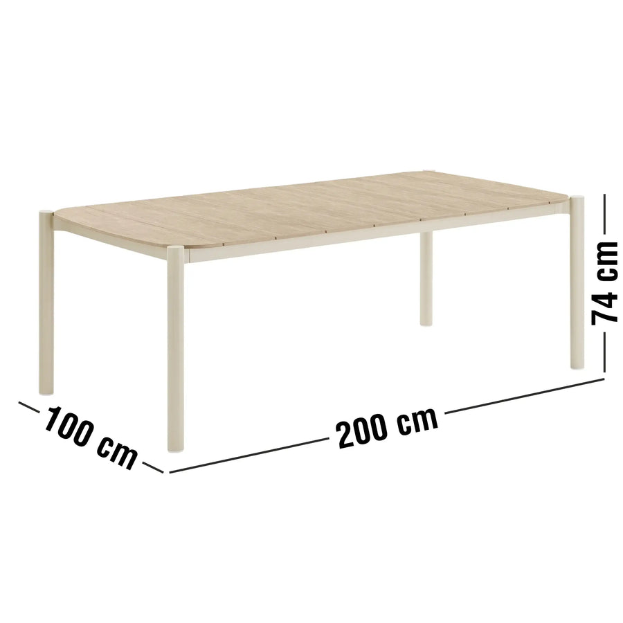 Abela Havebord 200 x 100 x 74 cm 7