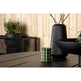 Alma Havebord sort 120 x 75 cm
