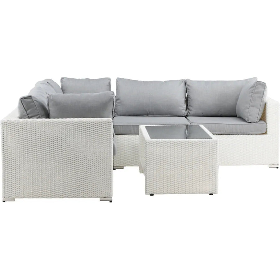Amazon Loungehavesæt med 5 pers. loungehjørnesofa og loungebord
