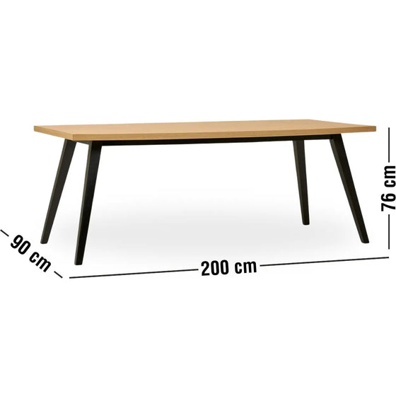 Amora Spisebord 200 x 90 x 76 cm