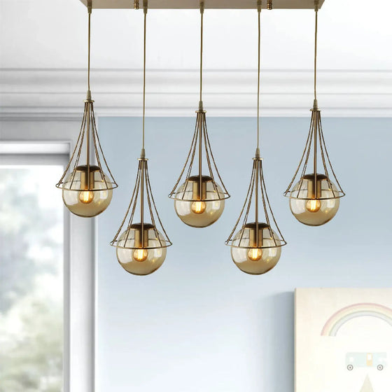 BELL Loftlampe i Guld – Elegant Belysning