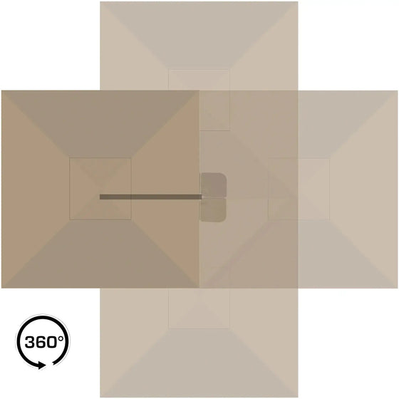 Baza Hængeparasol 295 x 260 x 295 cm