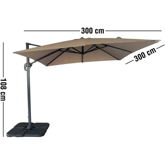 Baza Hængeparasol 295 x 260 x 295 cm