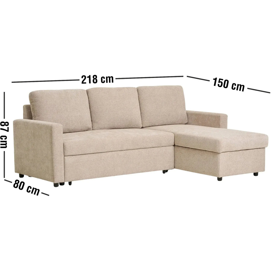 Belfast sovesofa med chaiselong 12