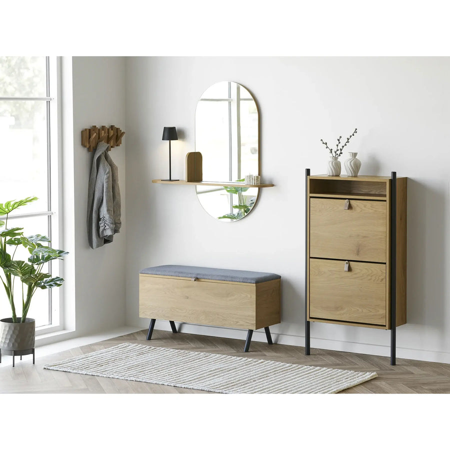 Caltra Knagerække 40 x 18 x 3 cm 4 knager 7