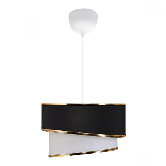 DOUBLE Loftlampe - Sort/Hvid Elegance