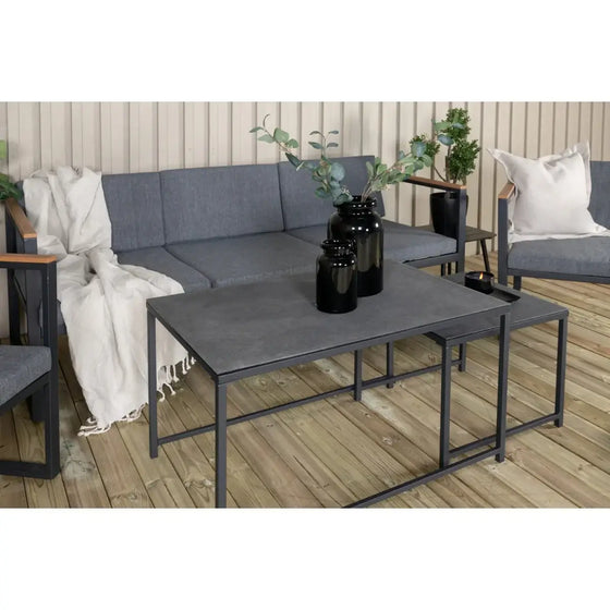 Dakar Loungehavesæt med loungesofa, 2 stk. loungehvilestol og loungebord