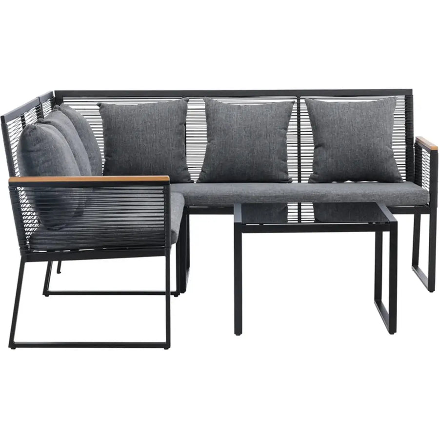 Dallas Loungehavesæt med sofa og loungebord