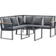Dallas Loungehavesæt med sofa og loungebord