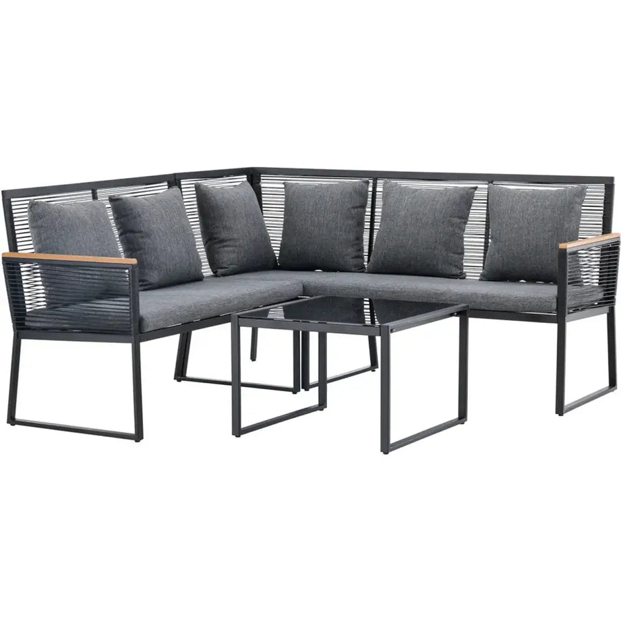 Dallas Loungehavesæt med sofa og loungebord