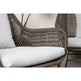 Davao Loungehavesæt med loungesofa, 2 stk. hvilestol og loungebord