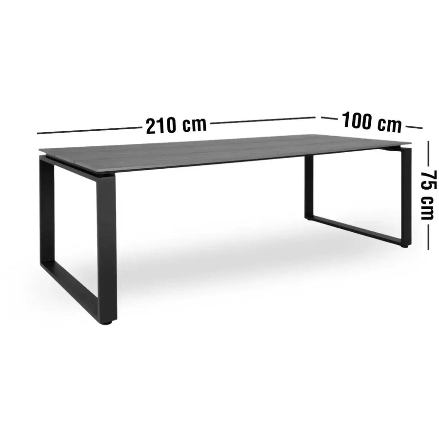 Denver Havebord 210 x 100 x 75 cm 8