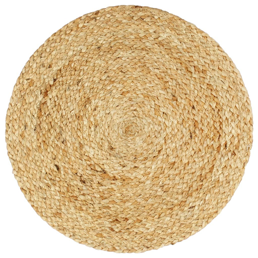 Dækkeservietter 4 Stk. Rund 38 cm Jute