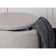 Dunken Puf 51 x 51 x 43 cm Gråbeige