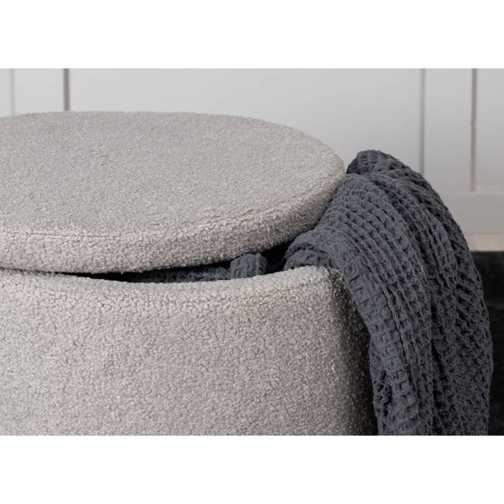 Dunken Puf 51 x 51 x 43 cm Gråbeige