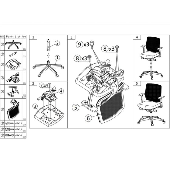 Ergonomisk Kontorstol 300 Comfort - Budgetvenlig