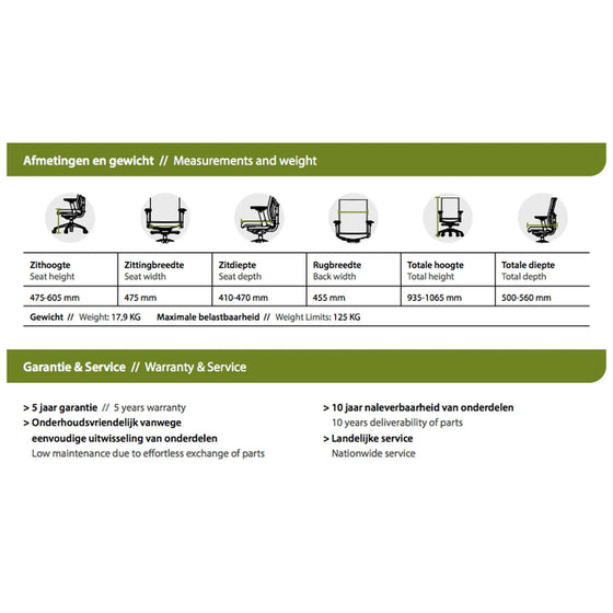 Ergonomisk Kontorstol 300 Mesh - Optimal Støtte