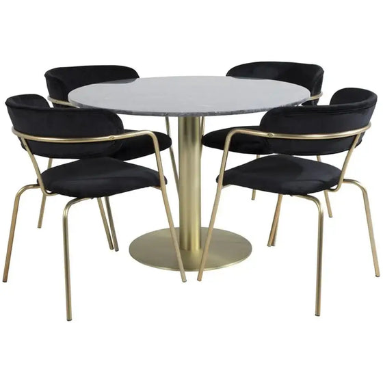 Estelle Spisebord Marmor 106 x 75 cm