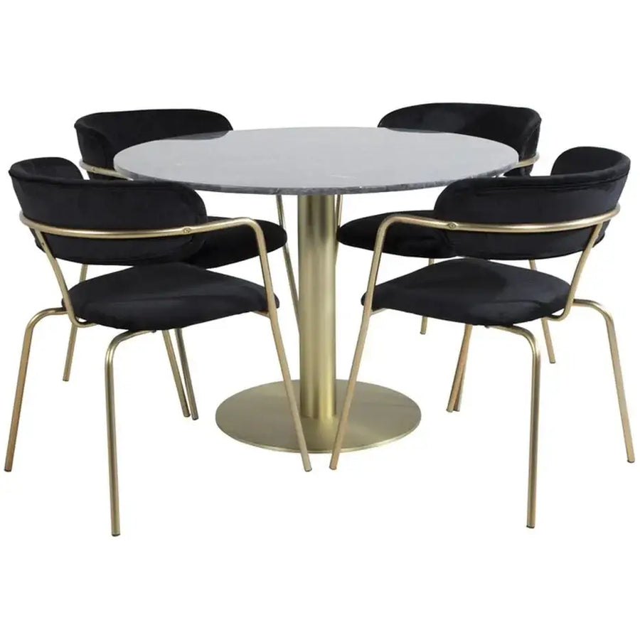 Estelle Spisebord Marmor 106 x 75 cm