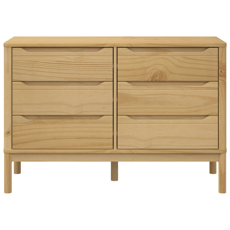FLORO Kommode 111 x 43 x 73,5 cm Gyldenbrun