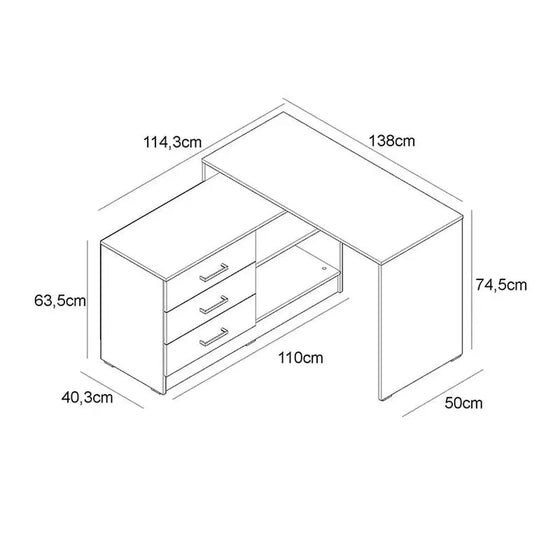 FOLDABLE Kontorbord i Antracit - Fleksibelt Design