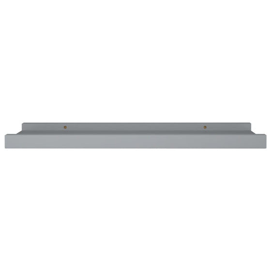 Gallerihylder 2 Stk. 40 x 9 x 3 cm MDF Grå