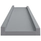 Gallerihylder 2 Stk. 40 x 9 x 3 cm MDF Grå