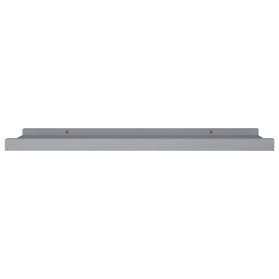 Gallerihylder 2 Stk. 60 x 9 x 3 cm MDF Grå