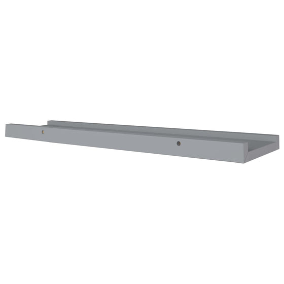 Gallerihylder 2 Stk. 60 x 9 x 3 cm MDF Grå