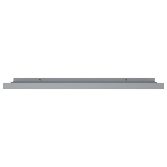 Gallerihylder 2 Stk. 80 x 9 x 3 cm MDF Grå