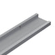 Gallerihylder 2 Stk. 80 x 9 x 3 cm MDF Grå