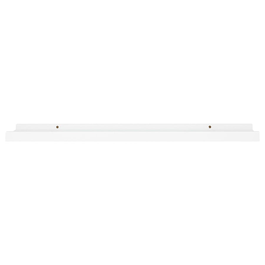 Gallerihylder 2 Stk. 80 x 9 x 3 cm MDF Hvid