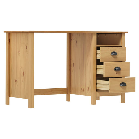 Hill Skrivebord Med 3 Skuffer 120 x 50 x 74 cm