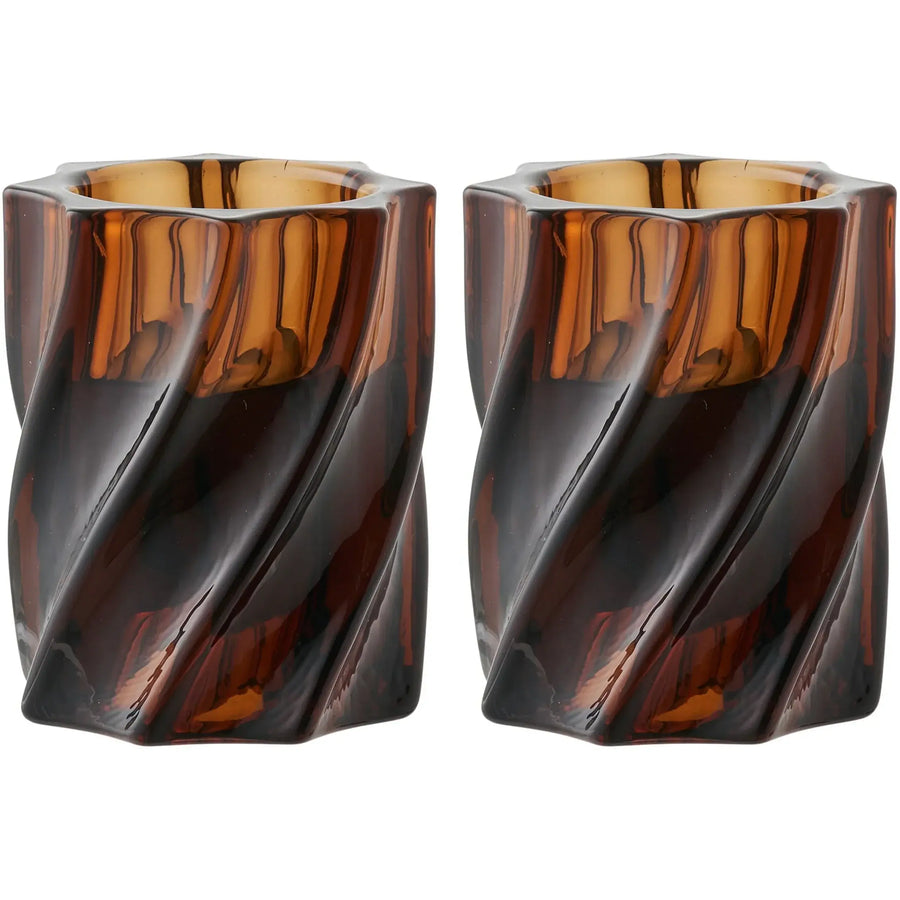 House Nordic Lysestage 7,5 x 6 cm - sæt af 2 stk.