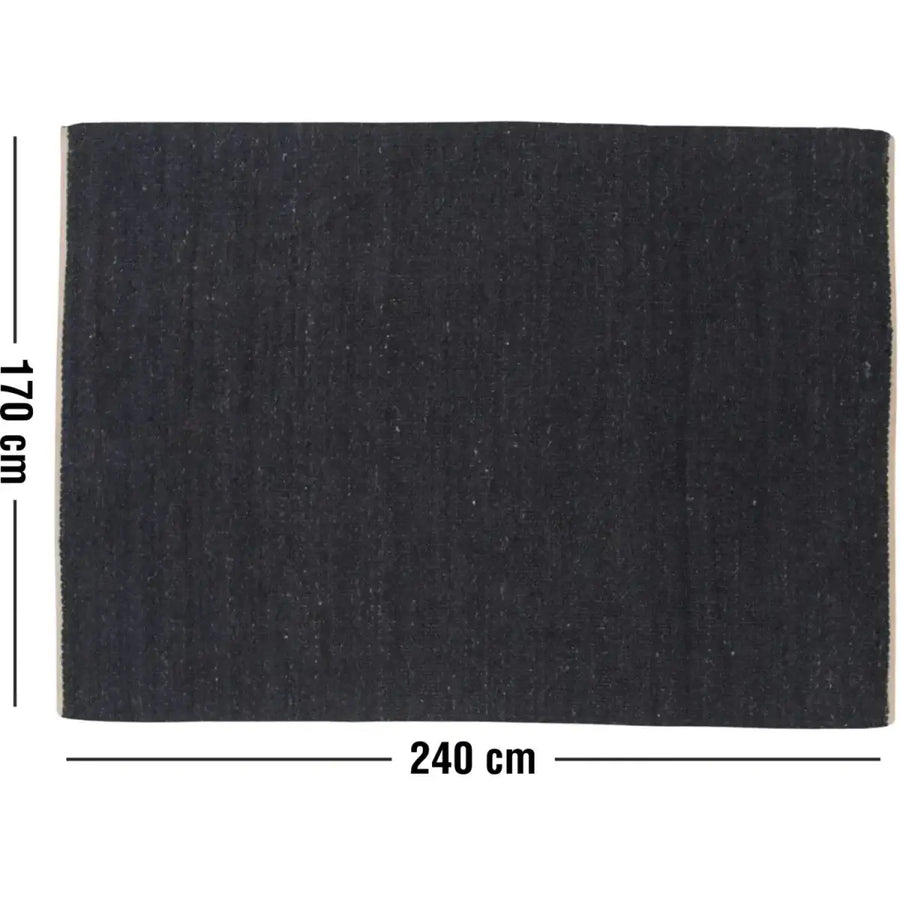 Kali Natur tæppe 240 x 170 cm sort