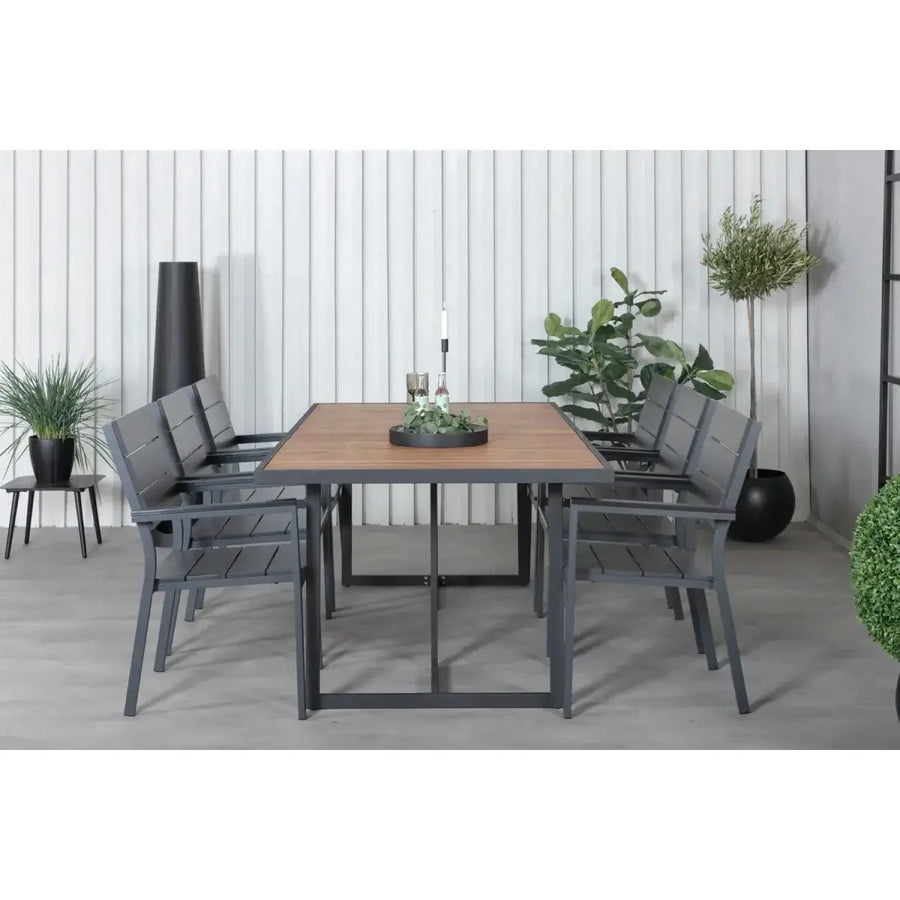 Khung Havebord natur 200 x 100 x 75 cm