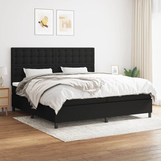 Kontinentalseng Med Madras 200 x 200 cm Sort