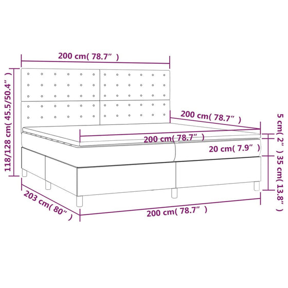 Kontinentalseng Med Madras 200 x 200 cm Sort