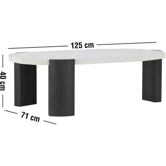 Kres Sofabord 125 x 70,5 x 40 cm