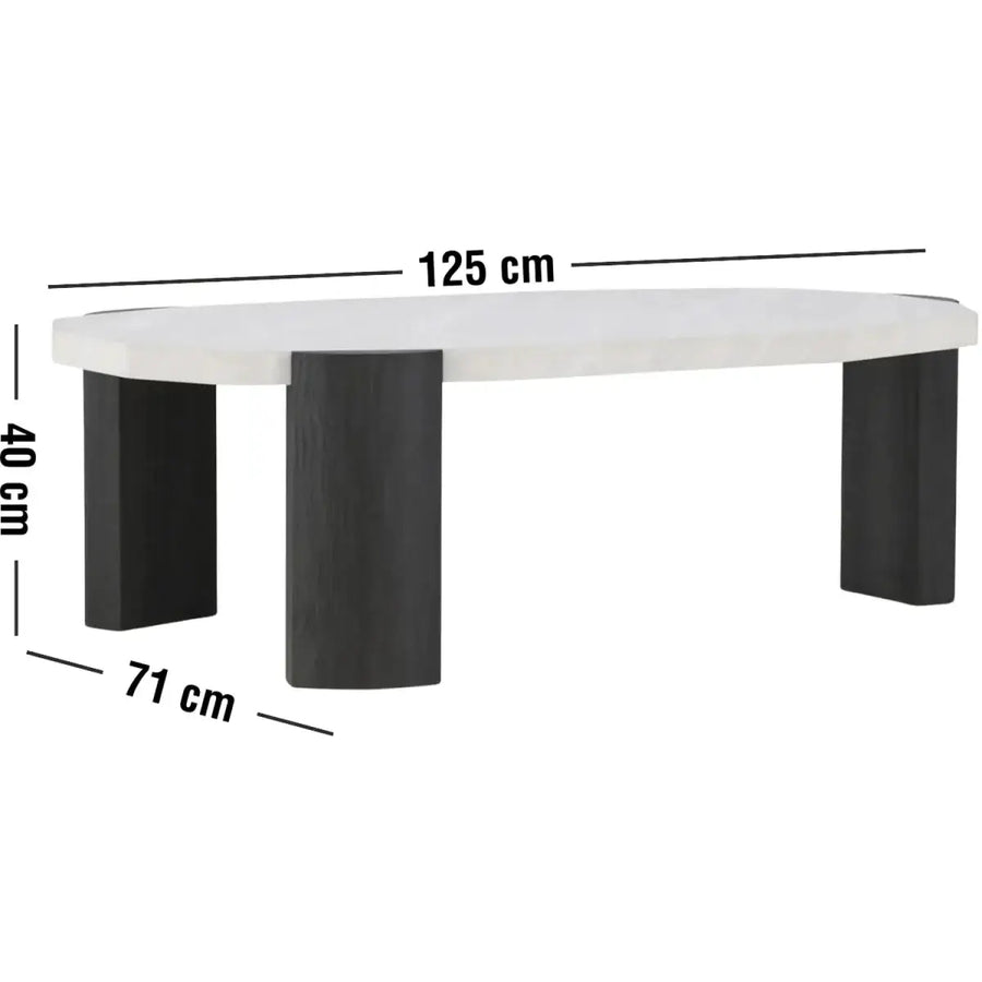 Kres Sofabord 125 x 70,5 x 40 cm
